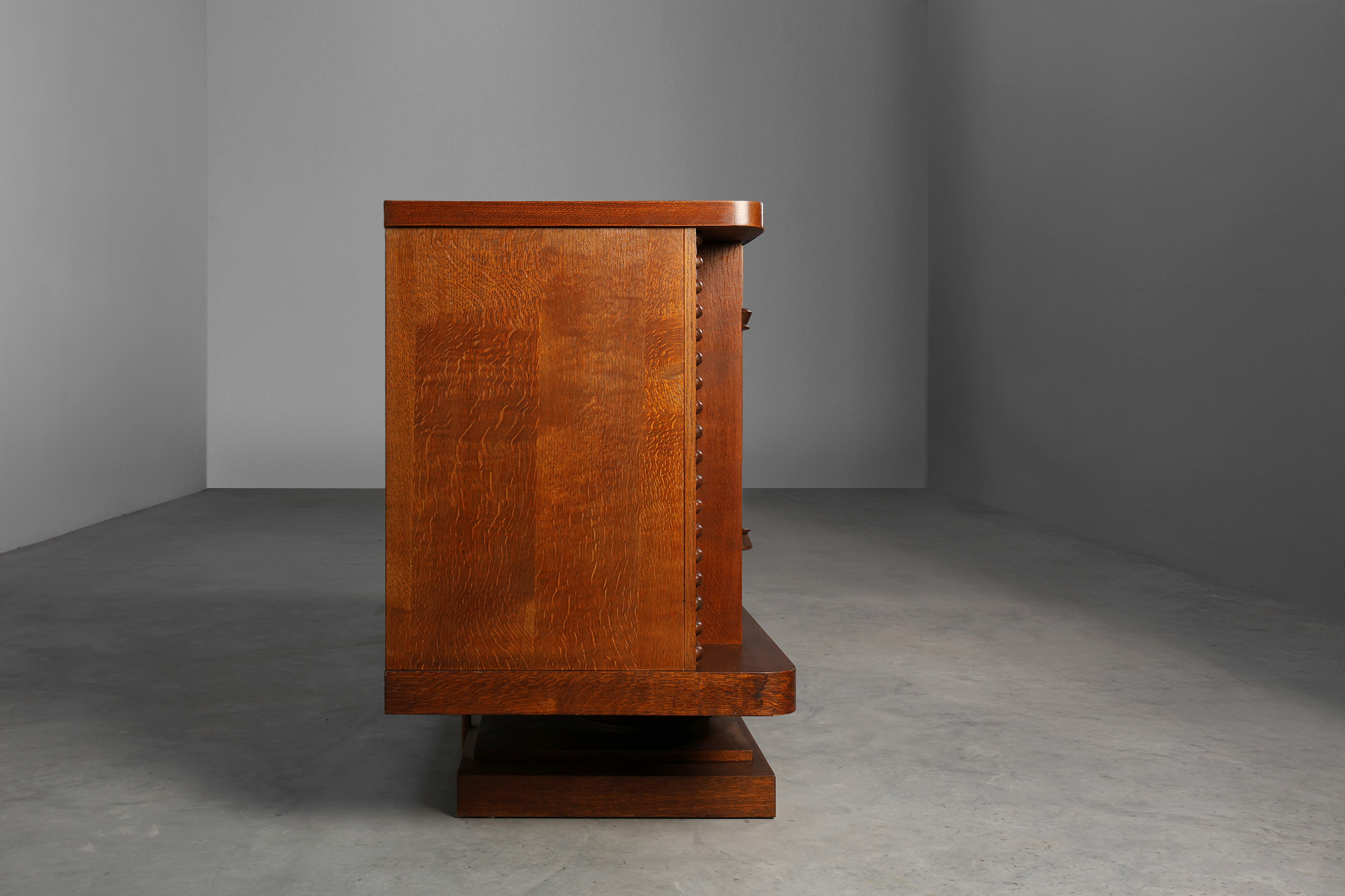 French Art Deco Oak Sideboard by Jacques Klein, circa 1925thumbnail
